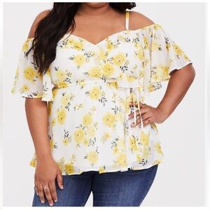 Torrid Floral Cold Shoulder